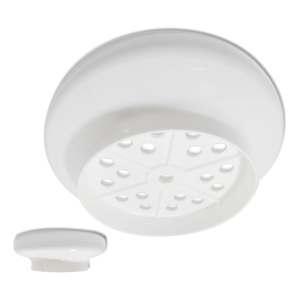 Plafon Bojo Plástico para Globo Ventilador Tron Búzios Max Branco