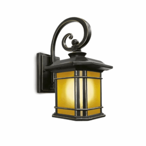 Arandela Colonial Vintage Olimpia Preta 1L