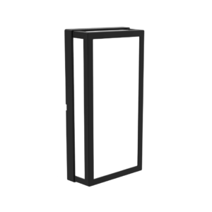 Arandela Led Solis Retangular - Br Neutro - Com Moldura Preta