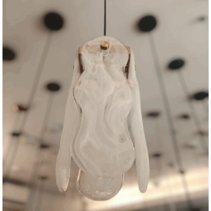 Pendente Sienna De Cristal Com Base Em Ouro 30Cm 1 L E14