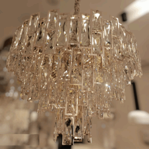 Lustre De Cristal Tallinn Gold 14L E14 D60Cm
