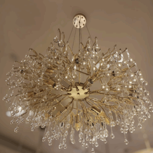 Lustre De Cristal Positano Gold 13L E14 D80Cm