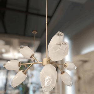 Lustre De Cristal Camogli Gold 9L G9 D95Cm