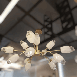 Lustre De Cristal Camogli Gold 15L G9 D120Cm