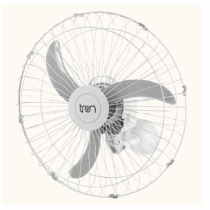 Ventilador de Parede 60cm - Grade de Ferro Branco - Bivolt - Tron