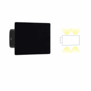 Arandela Led Zaimo 4 Fachos  - Preto 4W 3000K