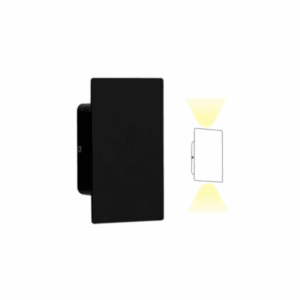 Arandela Led Zaimo Facho Duplo - Preto 2W 3000K