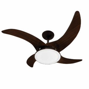 Ventilador De Teto Tron Mareiro Marrom Café Led 127v