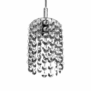 Pendente Cristal Base Redonda 7Cm X 9Cm Alt 1L G9